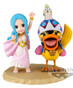 One Piece World Collectable Log Series Nefeltari Vivi & Karoo Figura 7cm Banpresto