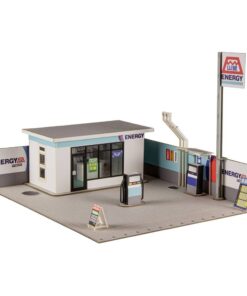 Original Illustration 1/64 Paper Model Kit 1/64 Gas Station 11 Cm (re-run) Plum