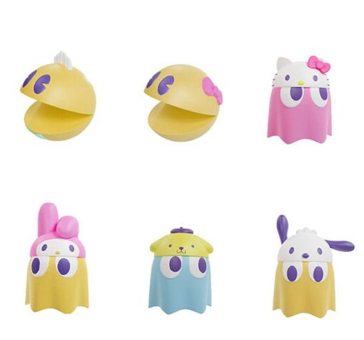 Pac-man X Sanrio Characters Chibicollect Series Trading Figura 3 Cm Assortment Vol. 1  Megahouse