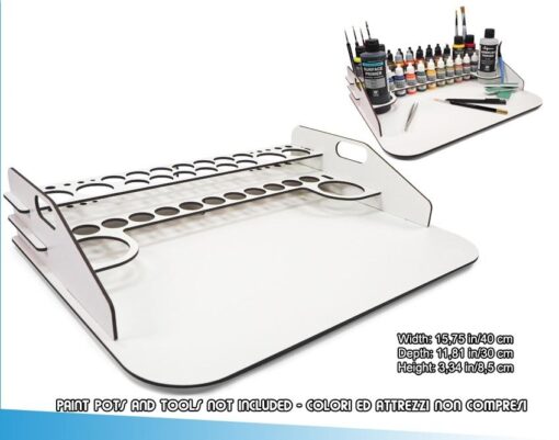 Paint Display E Work Station 40x30 Accessori Per Modellismo Vallejo