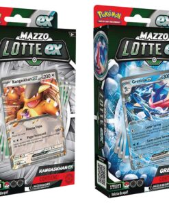 POKEMON MAZZI LOTTE EX KANGASKHAN E GRENINJA - CARTE DA GIOCO/COLLEZIONE