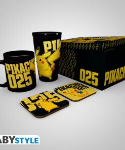 Pokemon - Pck Bicchieri Xxl+mug+2 Sottobicchieri"glow In The Dark"exclu Smyth