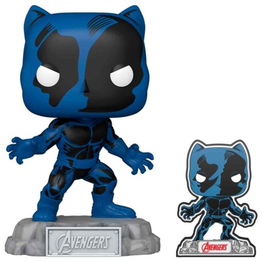 Pop Figura Marvel Avengers 60th Anniversary Comic Black Panther Con Spilla Esclusiva Funko