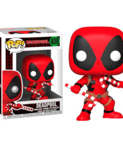 Pop Figura Marvel Holiday Deadpool Con Candy Canes Funko