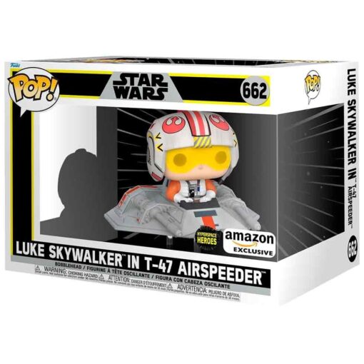 Pop Figura Rides Star Wars Luke Skywalker In T-47 Airspeeder Esclusiva Funko