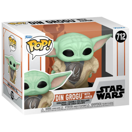 Pop Figura Star Wars The Mandalorian Din Grogu Con Armor Funko