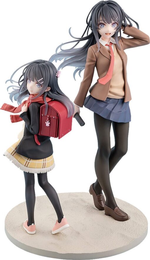 Rascal Does Not Dream Of A Knapsack Kid Pvc Statua Mai Sakurajima High School Graduation Ver. & Knapsack Kid 19 Cm Kadokawa