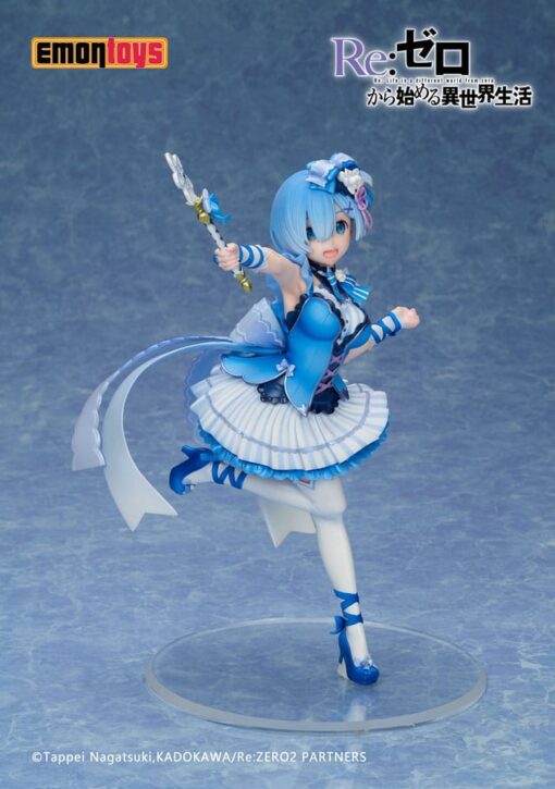 Re:zero - Starting Life In Another World Pvc Statua 1/7 Rem Magical Girl Ver. 28 Cm Emon Toys