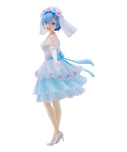 Re:zero Starting Life In Another World Pvc Statua Rem Wedding Ver. 26 Cm Union Creative