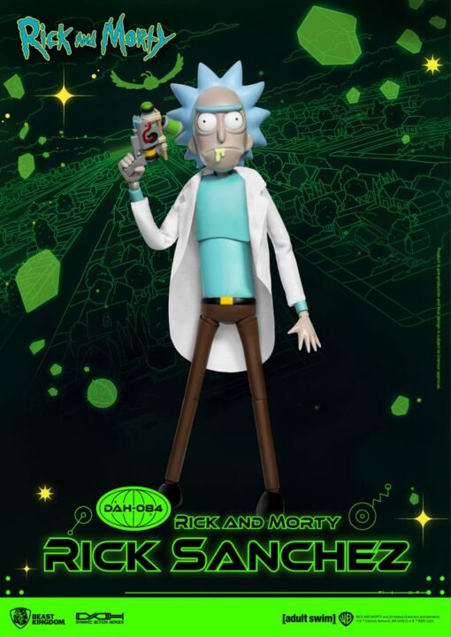 Rick E Morty Dynamic 8ction Heroes Action Figura 1/9 Rick Sanchez 23 Cm Beast Kingdom Toys