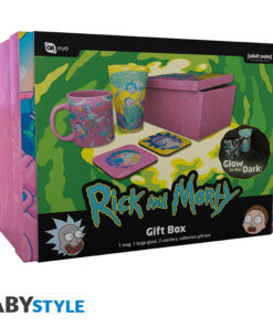 Rick E Morty - Pck Bicchieri Xxl +mug+ 2 Sottobicchieri"pattern"