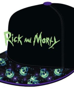 Rick & Morty Berretto Curvo Neon Logo Heroes Inc