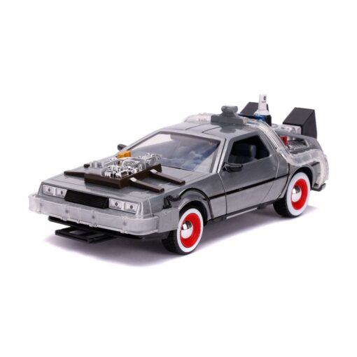 Ritorno Al Futuro Iii Hollywood Rides Diecast Model 1/24 Delorean Macchina Del Tempo Jada Toys