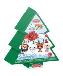 Rudolph Holiday 2024 Pocket Pop! Vinile Portachiavis 4-pack Tree Holiday Box 4 Cm Funko