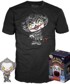 Set Figura Pop & Tee It 2 Pennywise Taglia M Esclusiva Funko