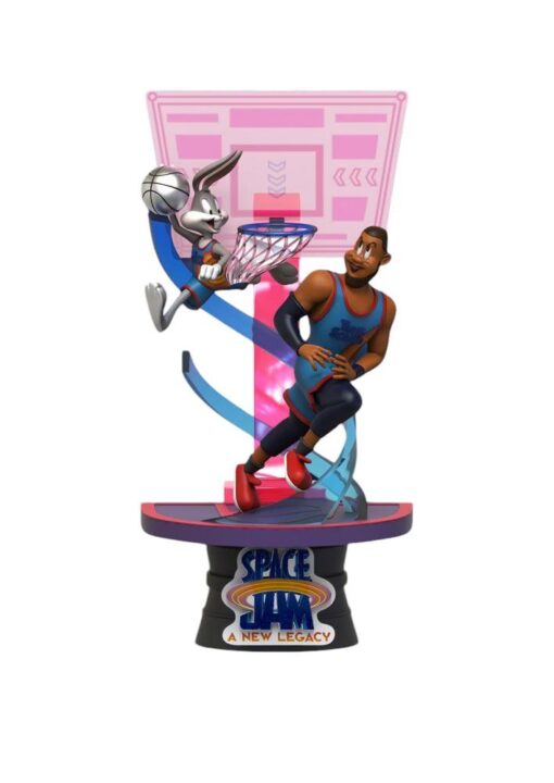 Space Jam 2 D-Stage Diorama Bugs Bunny e Lebron James 15 Cm Versione Standard