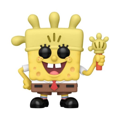 Spongebob Squarepants 25th Anniversary Pop! Vinile Figura Sb W/ Glove Light 9 Cm Funko