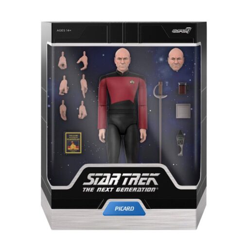 Star Trek: The Next Generation - Ultimates Wave 2 - Captain Picard 7 Inch Action Figura Super7