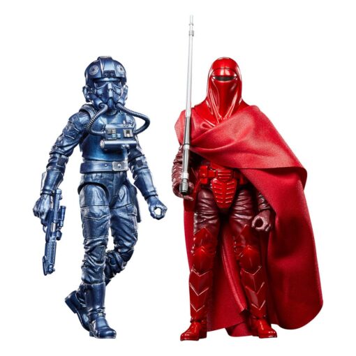 Star Wars Episode Vi Black Series Carbonized Action Figura 2-pack Emperor's Royal Guard & Tie Fighter Pilot Esclusiva 15 Cm