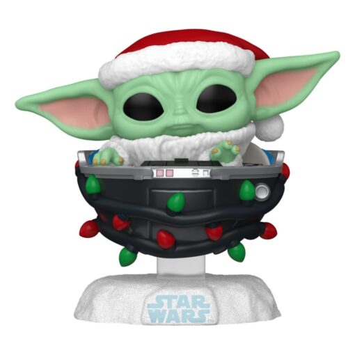 Star Wars: Mandalorian Pop! Vinile Figura Holiday Grogu Pram 9 Cm Funko