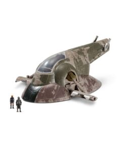 Star Wars Micro Galaxy Squadron Vehicle Con Figures Boba Fett`s Starship 20 Cm Jazwares