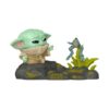 Star Wars Pop! Deluxe Vinile Figura Din Grogu W/frog 9 Cm Funko