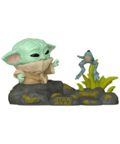 Star Wars Pop! Deluxe Vinile Figura Din Grogu W/frog 9 Cm Funko