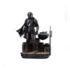 Star Wars The Mandalorian Scale Statua 1/10 Din Djarin E Din Grogu 21 Cm Iron Studios