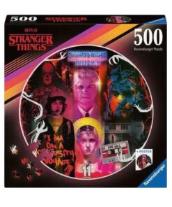 Stranger Things Round Jigsaw Puzzle Friends Don't Lie (500 Pezzi) Ravensburger