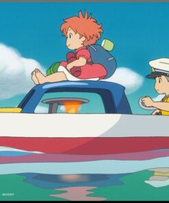 Studio Ghibli Ponyo E Sosuke Wood Panel Poster