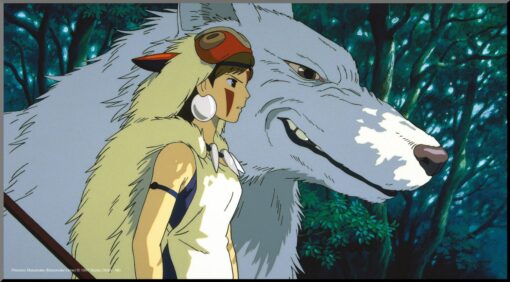 STUDIO GHIBLI PRINCESS MONONOKE WOOD PANEL POSTER