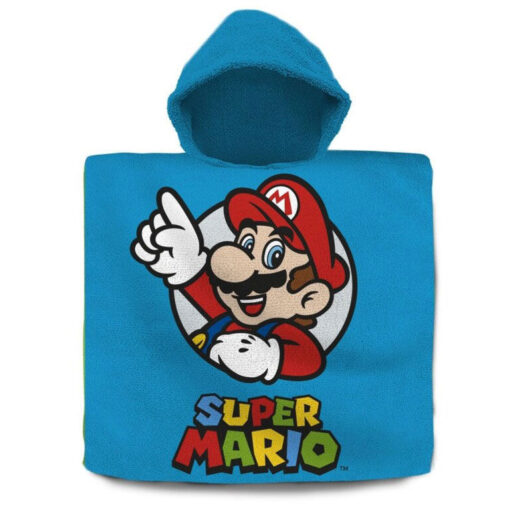 Super Mario Bros Cotone Poncho Asciugamano Nintendo