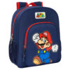 Super Mario Bros Regolabile Zaino 38cm Safta