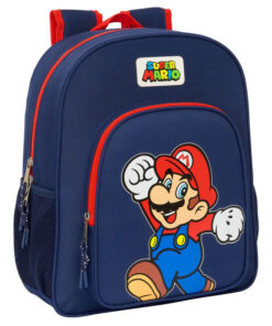 Super Mario Bros Regolabile Zaino 38cm Safta