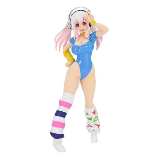 Super Sonico Pvc Statua Super Sonico Concept Figura 80's/another Color/blue Ver. 18 Cm Furyu