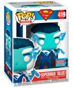 Superman Dc Comics Blue Pop Figura Esclusiva Funko