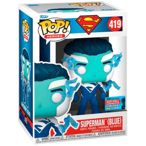 Superman Dc Comics Blue Pop Figura Esclusiva Funko