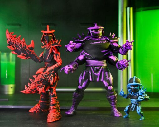 Tartarughe Ninja (mirage Comics) Action Figures Shredder Clones Box Set 18 Cm Neca