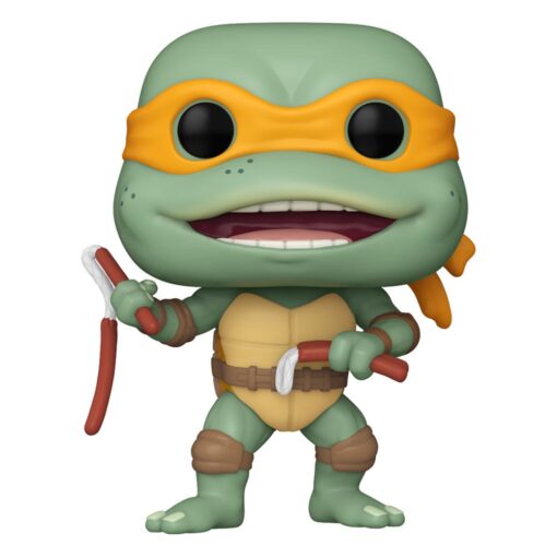 Tartarughe Ninja Pop! Movies Vinile Figura Michelangelo Sausage Link Nunchucks 9 Cm Funko