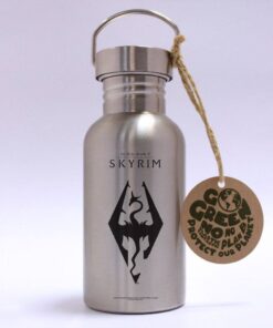 The Elder Scrolls V: Skyrim Acciaio Inossidabile Bottiglia D'acqua Dragon Simbolo Gb Eye