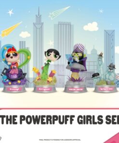 The Powerpuff Girls Mini Diorama Stage Statuas The Powerpuff Girls Series Set 12 Cm Beast Kingdom Toys