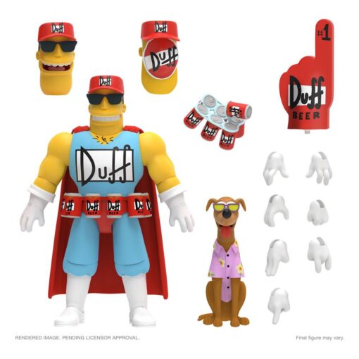 The Simpsons Ultimates Action Figura Duffman 18 Cm Super7