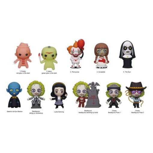 Warner Brothers Pvc Bag Clips Horror Series 8  Con Figure Int.