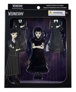 Wednesday By Loungefly Enamel Pins 4-set Wednesday Addams Paper Bambola 3 Cm Loungefly