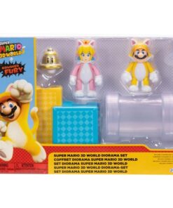 World Of Nintendo Super Mario Diorama Playset 3D World 6 Cm Jakks Pacific