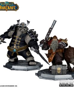 World Of Warcraft Pvc Statua 2-pack 1/12 Dwarf Hunter: Beast Master & Pandaren: Monk (gold Label) 15 Cm Mcfarlane Toys