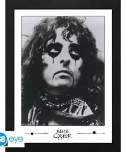 Alice Cooper - Framed Print "black E White Photo" (30x40)