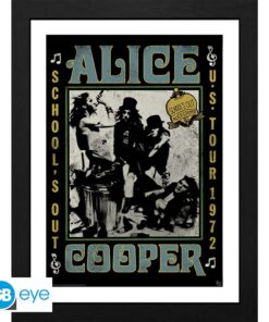 ALICE COOPER - Framed print "School's out Tour" (30x40)