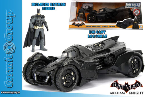 ARKHAM KNIGHT VIDEOGAME BATMOBILE 1:24 MODELLI IN SCALA MODEL CAR