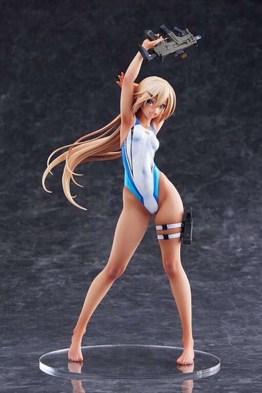 Arms Note Pvc Statua 1/7 Kouhai-chan Of The Swim Club Blue Line Swimsuit Ver. 29 Cm Amakuni